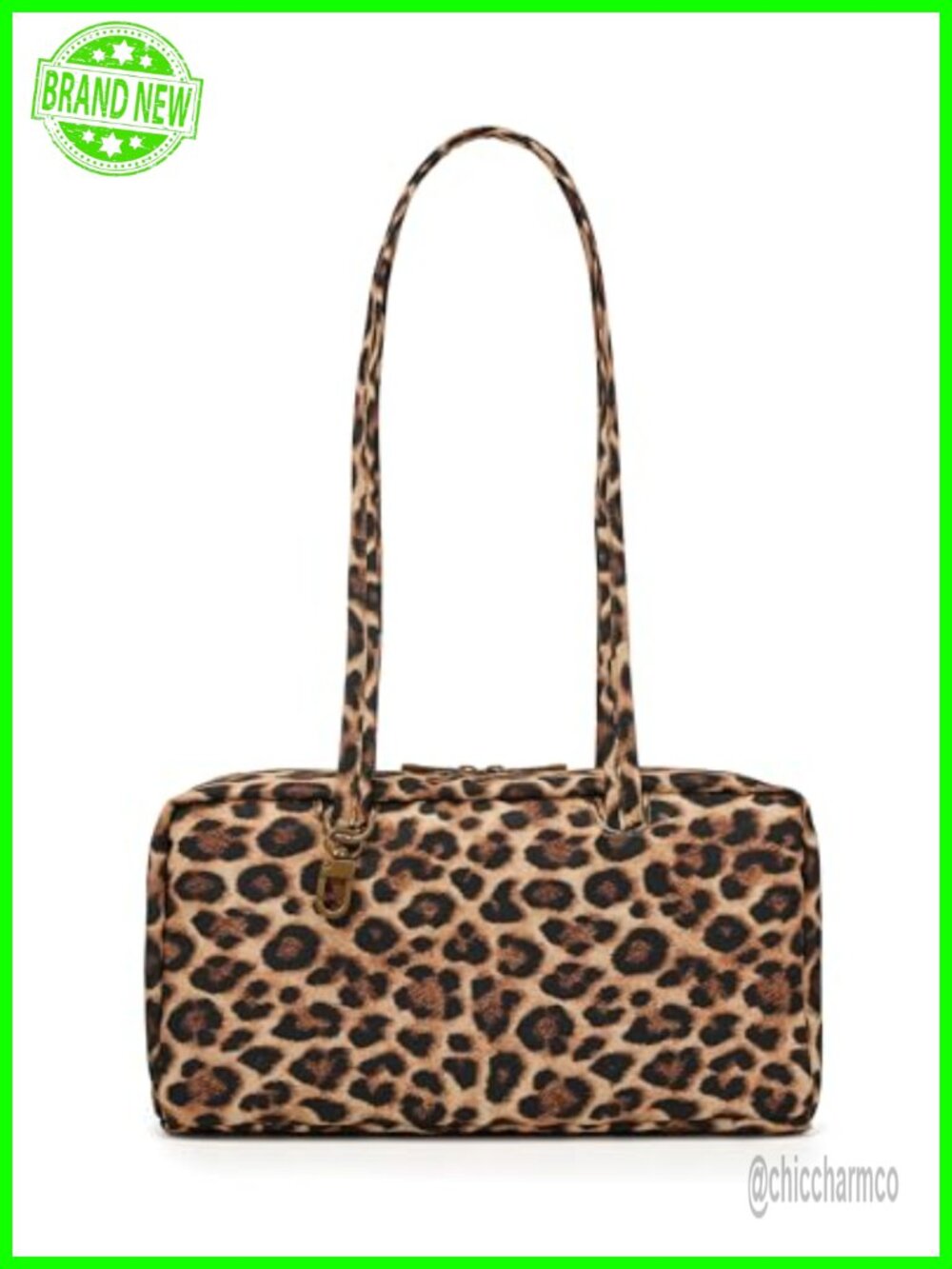 Lightweight Nylon Bowler Bag East-West Shoulder Everyday Tote